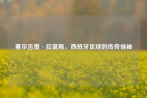 塞尔吉奥·拉莫斯，西班牙足球的传奇领袖